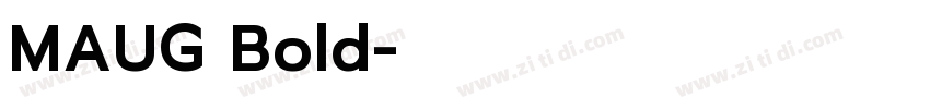 MAUG Bold字体转换